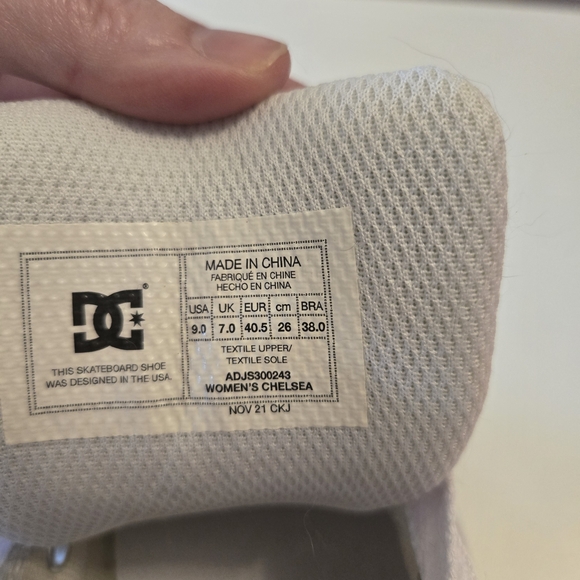 DC Pink and White Skate Sneakers - Picture 4 of 5